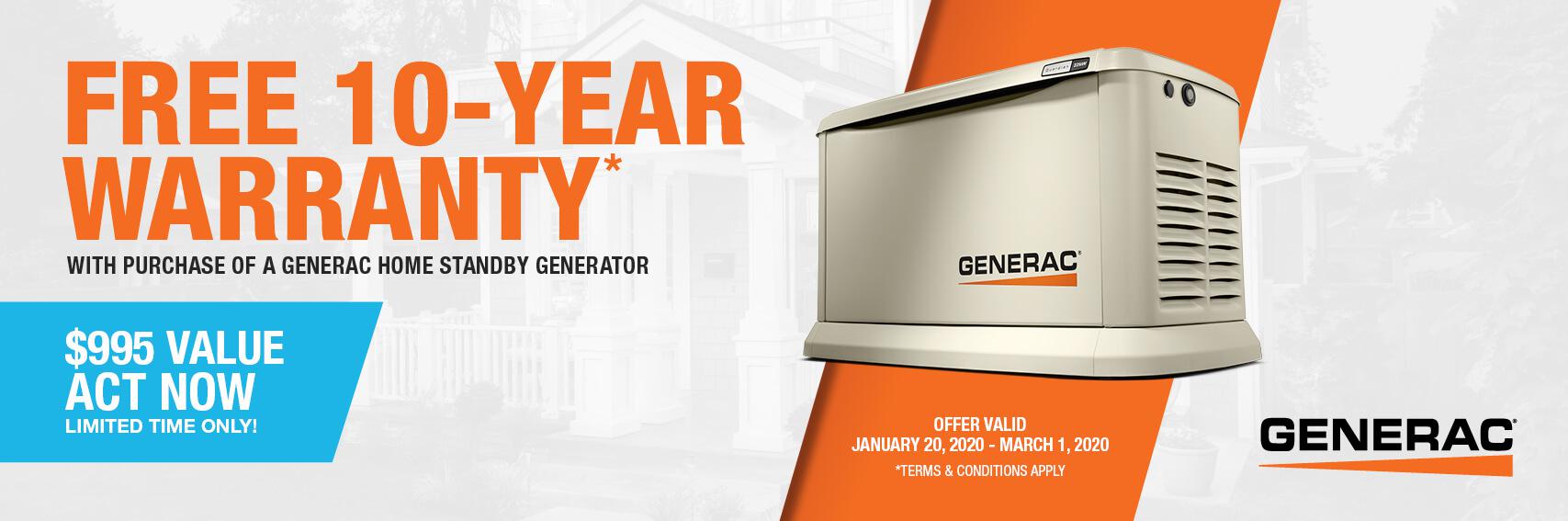 Homestandby Generator Deal | Warranty Offer | Generac Dealer | Michigan, MI